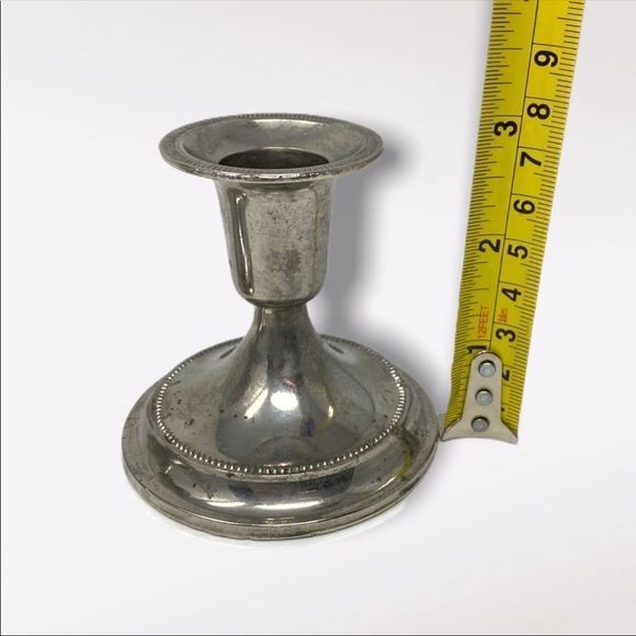 VINTAGE | 2 Silver Plated Candlestick Holders - Picture 3 of 11